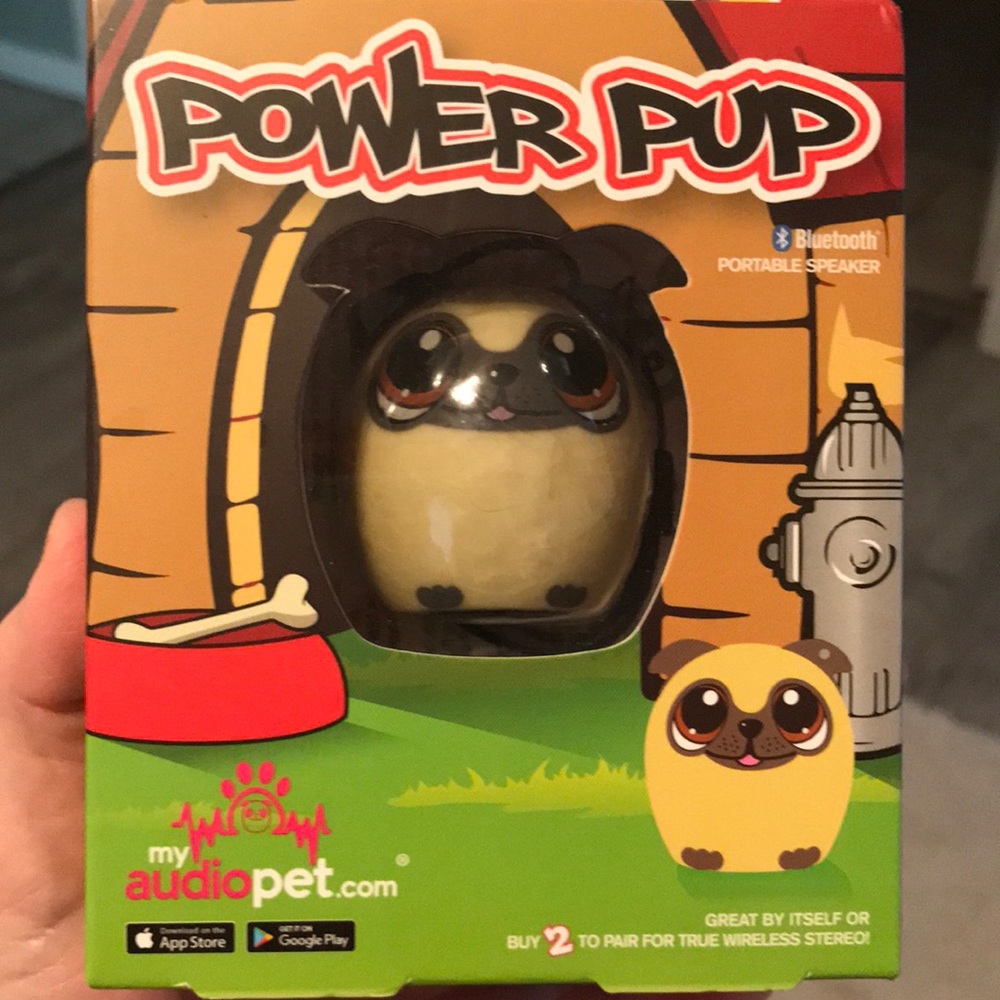 Power Pup Audio Pet Bluetooth Speaker Pug